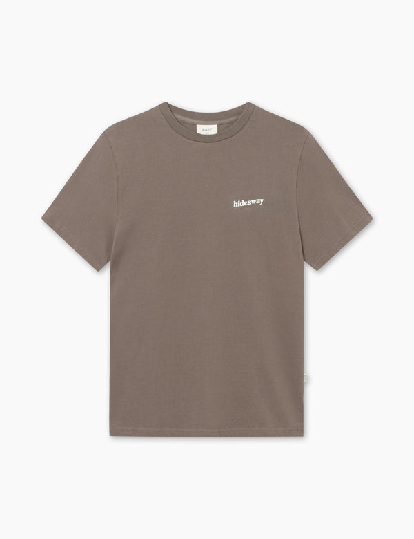 HIDEAWAY T-SHIRT - COLD BROWN/CLOUD