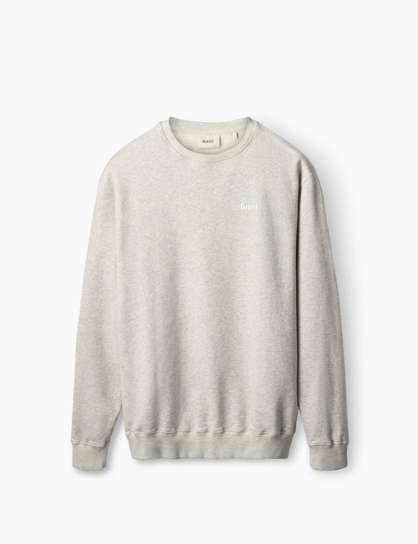 NOON SWEATSHIRT - SNOW MELANGE