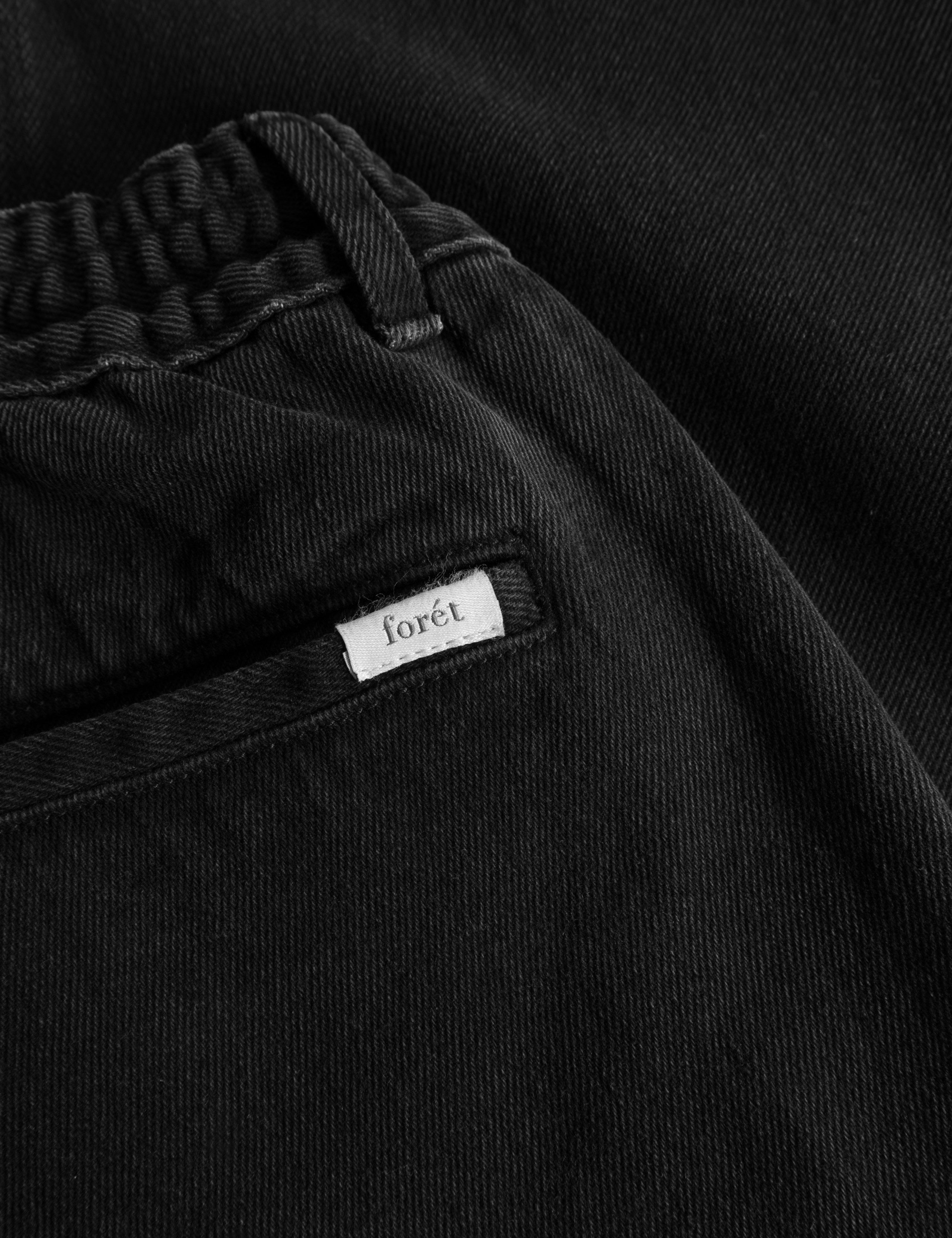 CLAY PANTS - WASHED BLACK DENIM