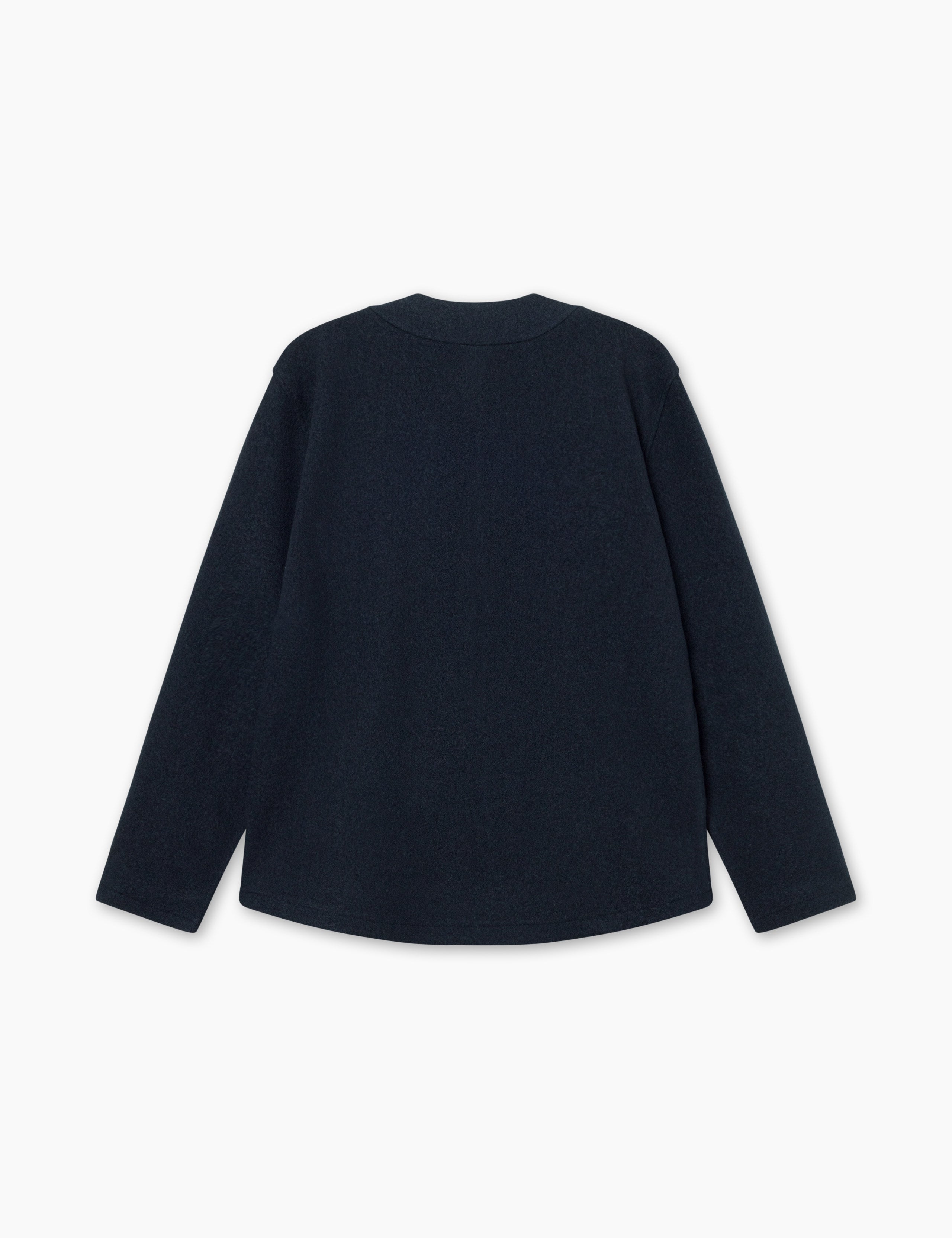 HILL WOOL CARDIGAN - NAVY