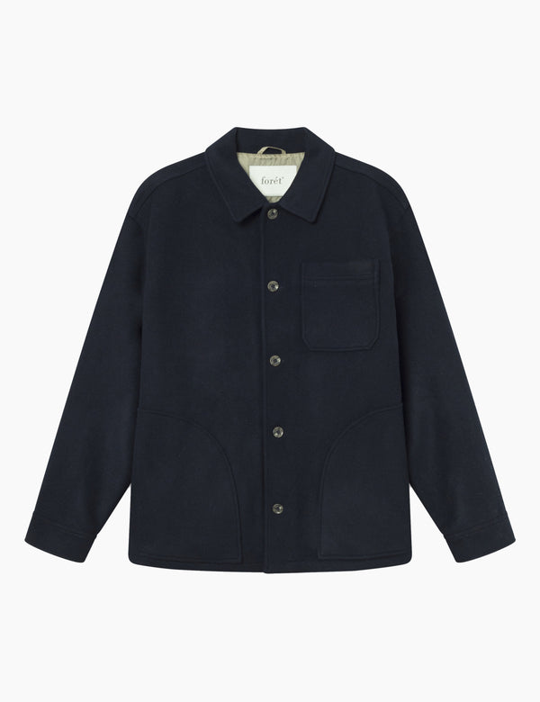 LODGE WOOL JACKET - NAVY