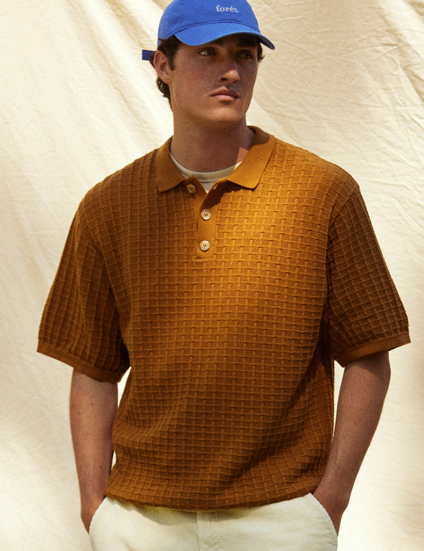 LOCH POLO KNIT - RUBBER