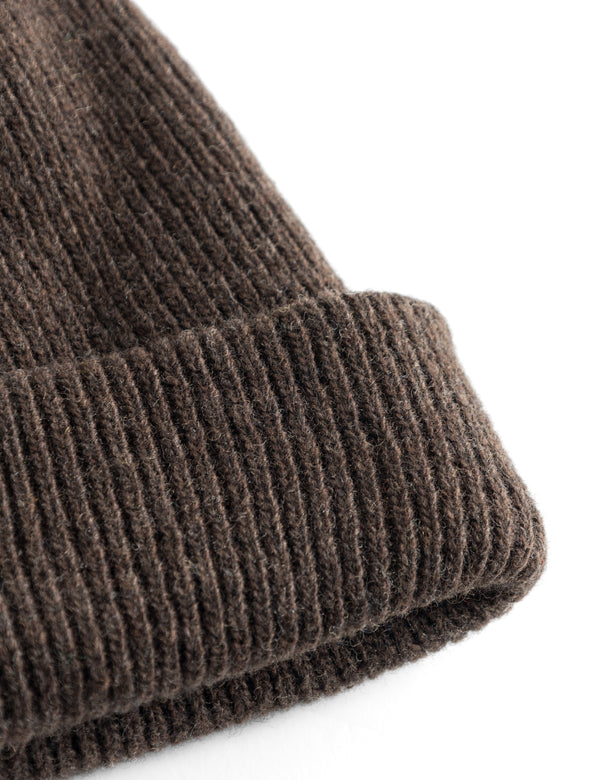 RELAX RIB BEANIE - COLD BROWN