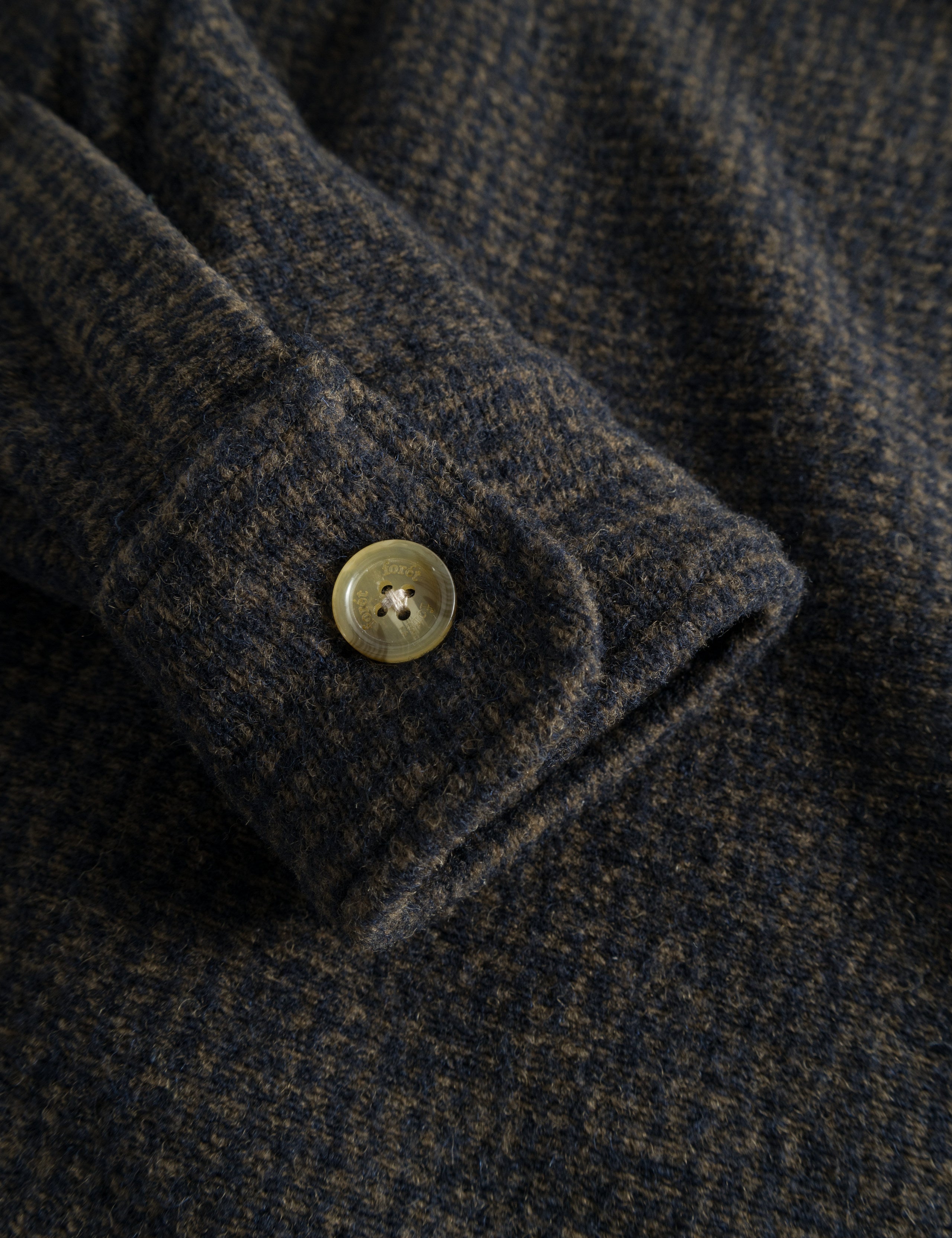 IVY WOOL OVERSHIRT - NAVY CHECK