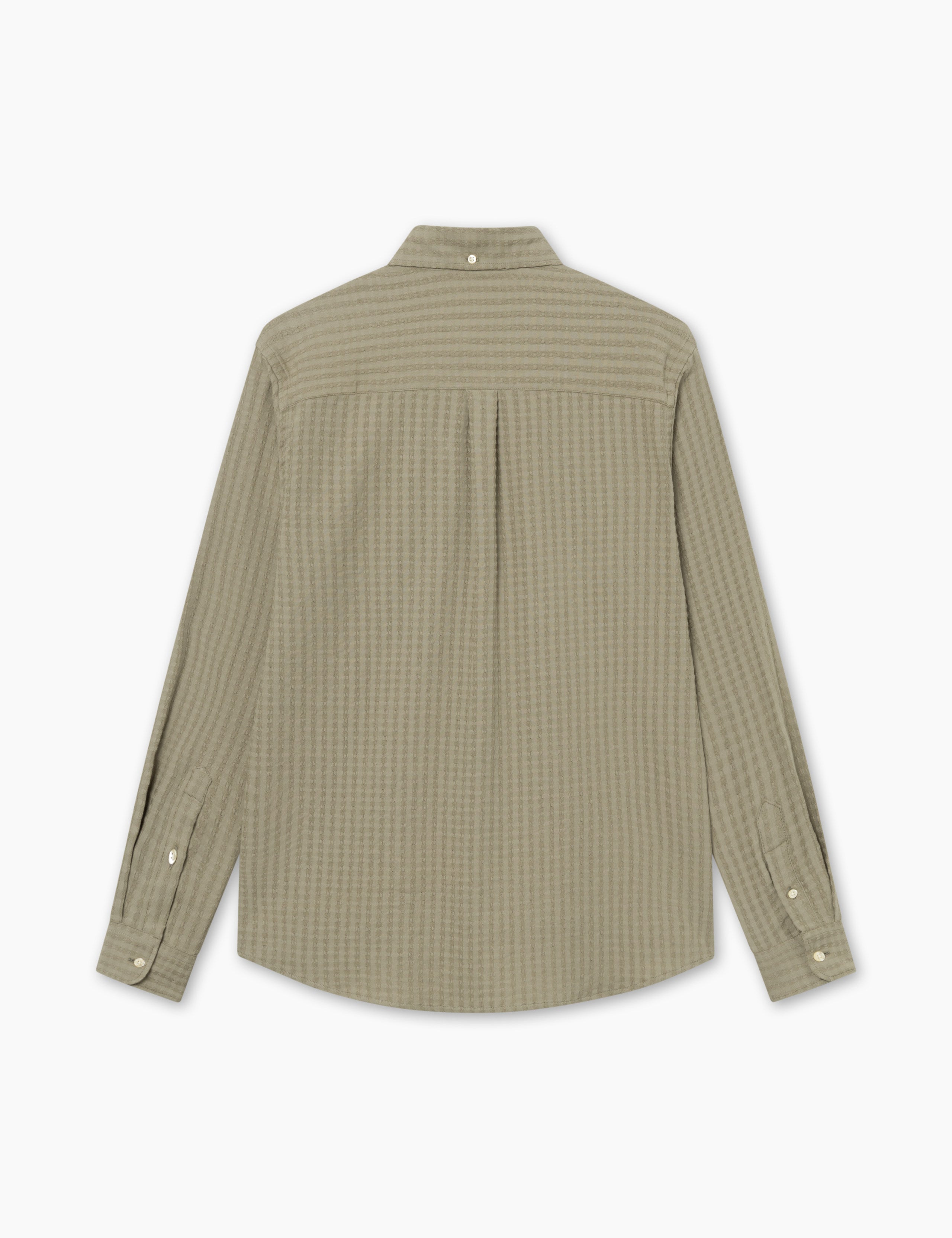 DAWN JACQUARD SHIRT - DUSTY OLIVE