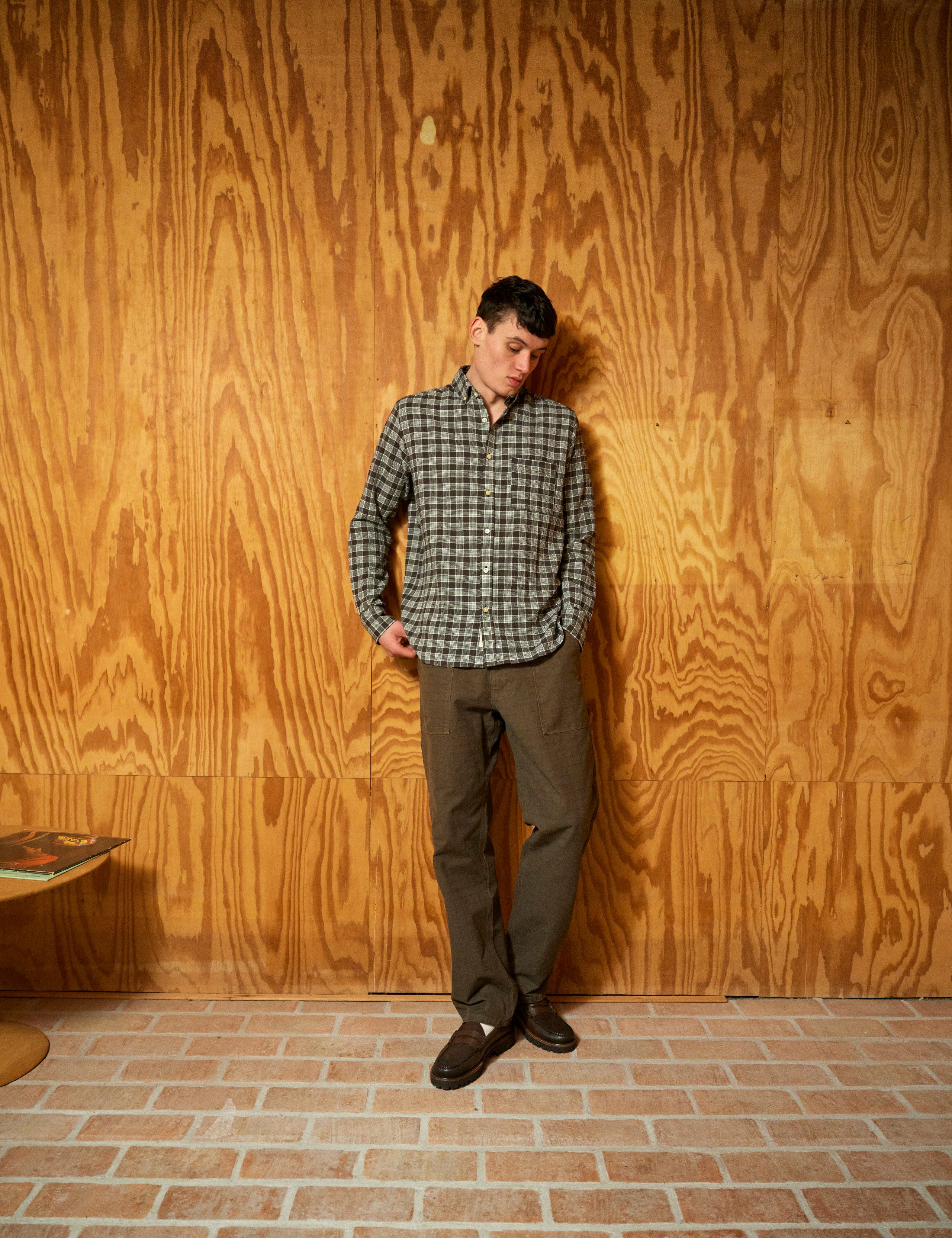 HORNET SEERSUCKER SHIRT - BROWN CHECK