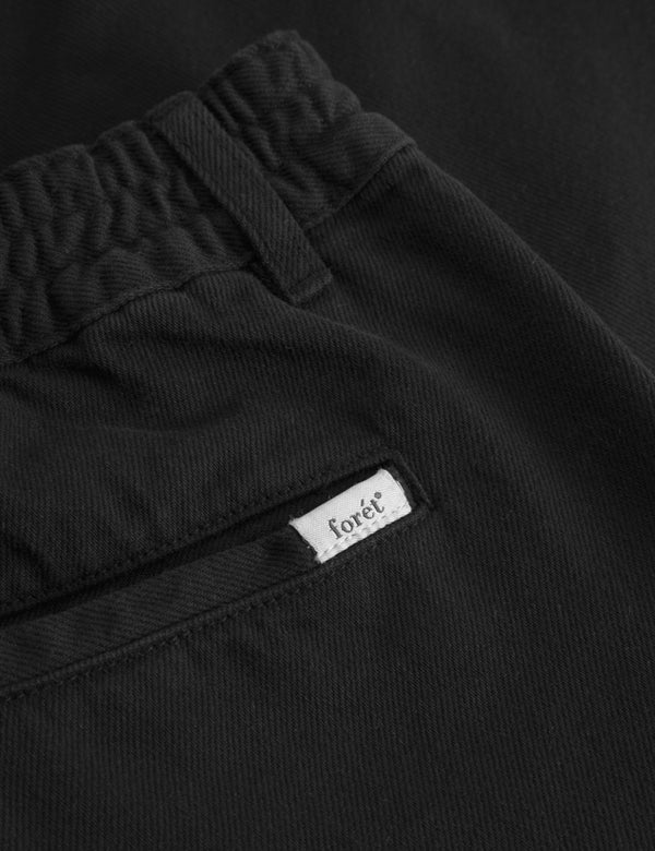 CLAY TWILL SHORTS - BLACK