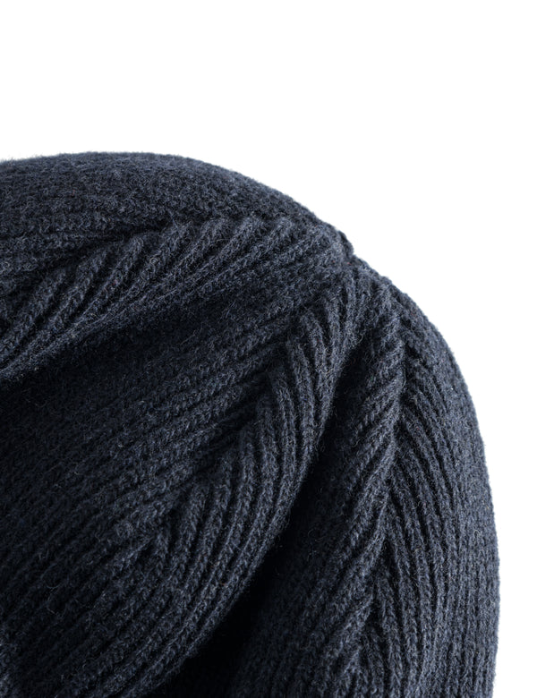 RELAX RIB BEANIE - NAVY