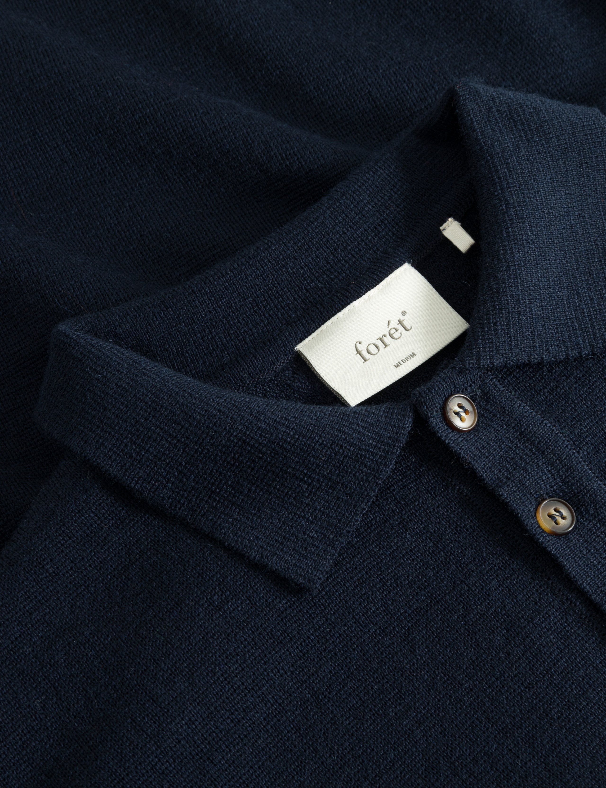 BASE MERINO POLO KNIT - NAVY