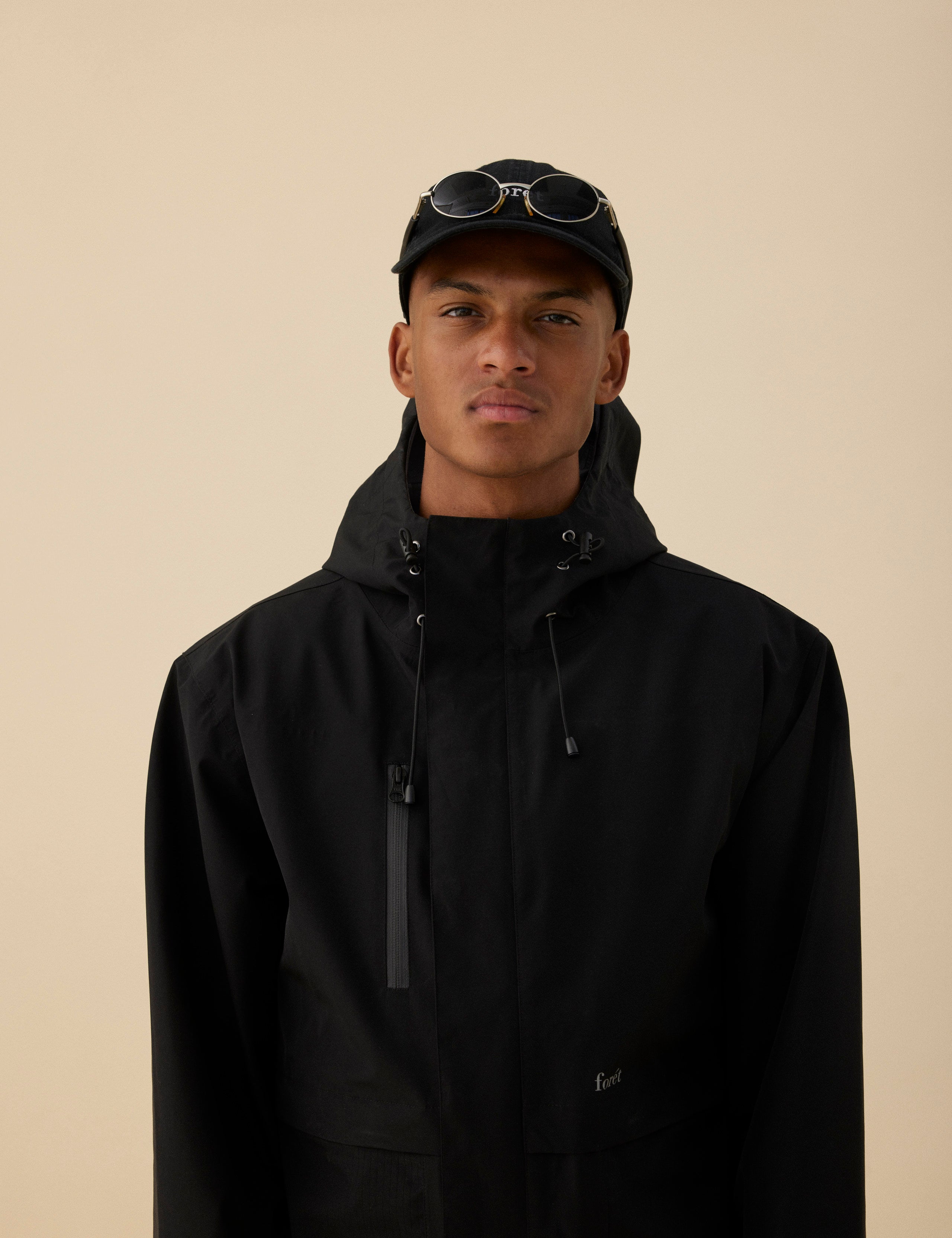 HAWK WASHED CAP - BLACK