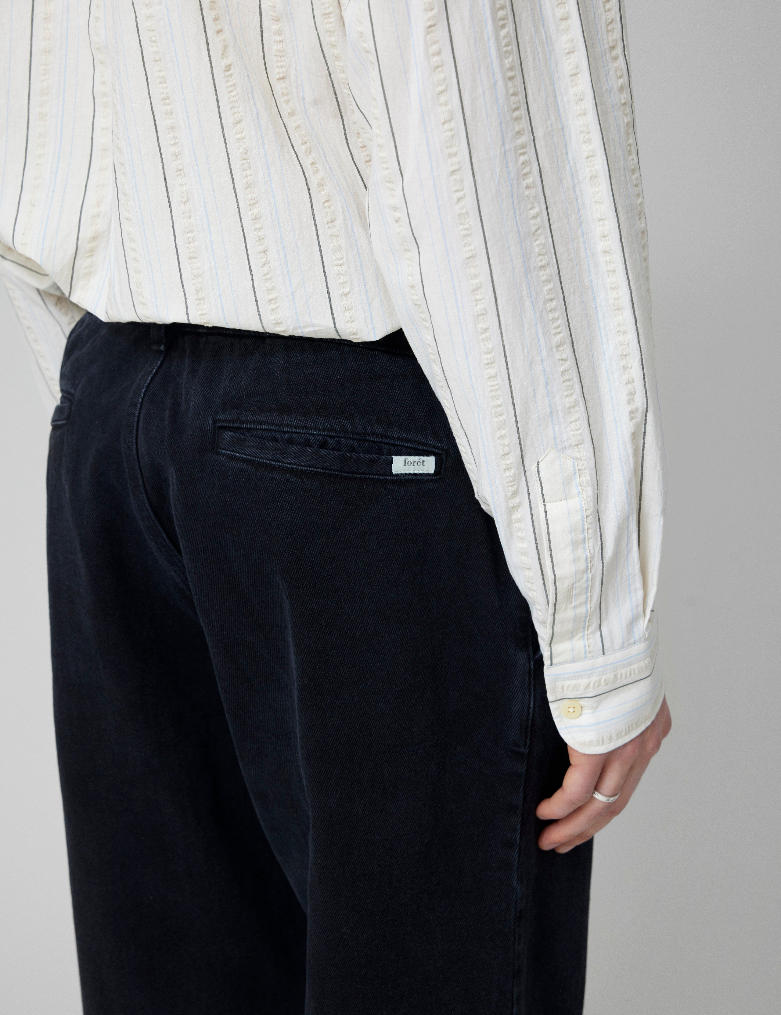 CLAY PANTS - WASHED BLACK DENIM