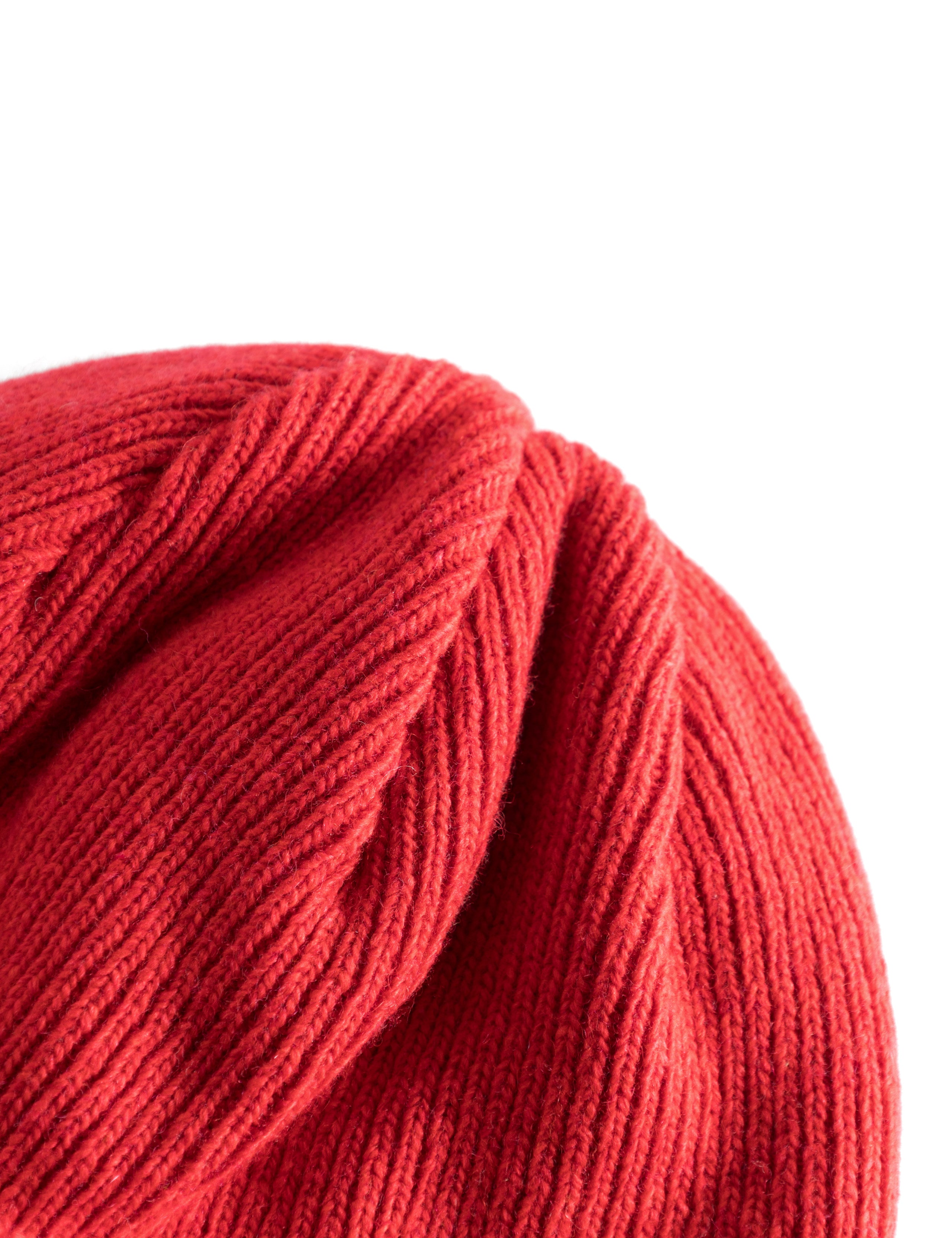 RELAX RIB BEANIE - RED