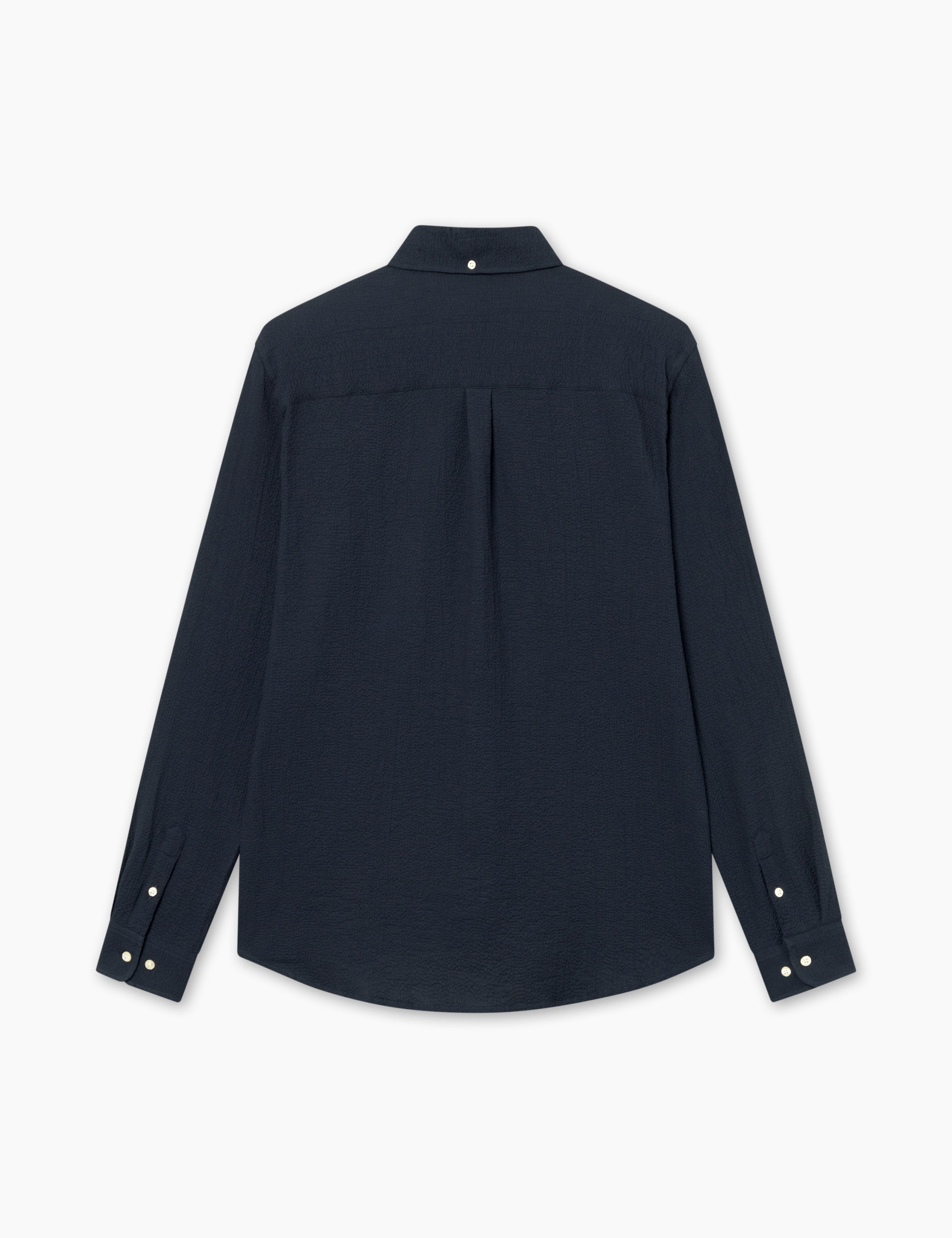 HORNET SEERSUCKER SHIRT - NAVY