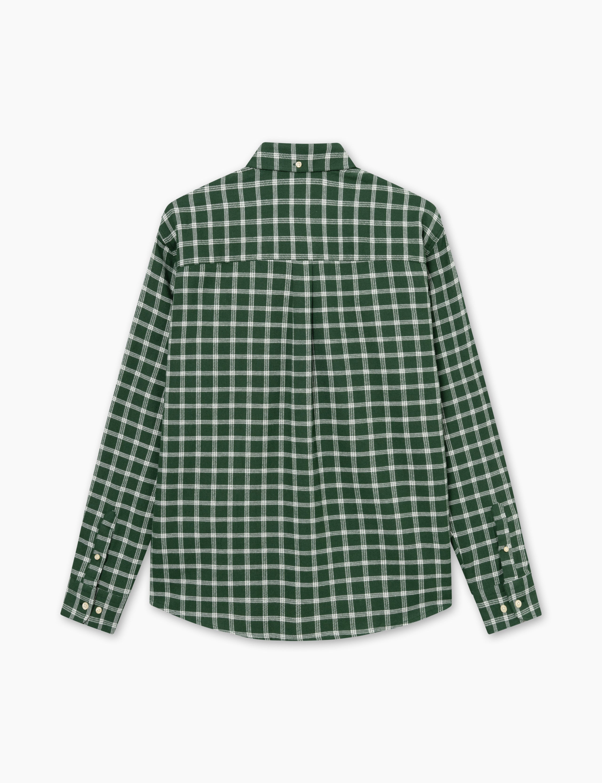 HORNET FLANNEL SHIRT - GREEN/CLOUD