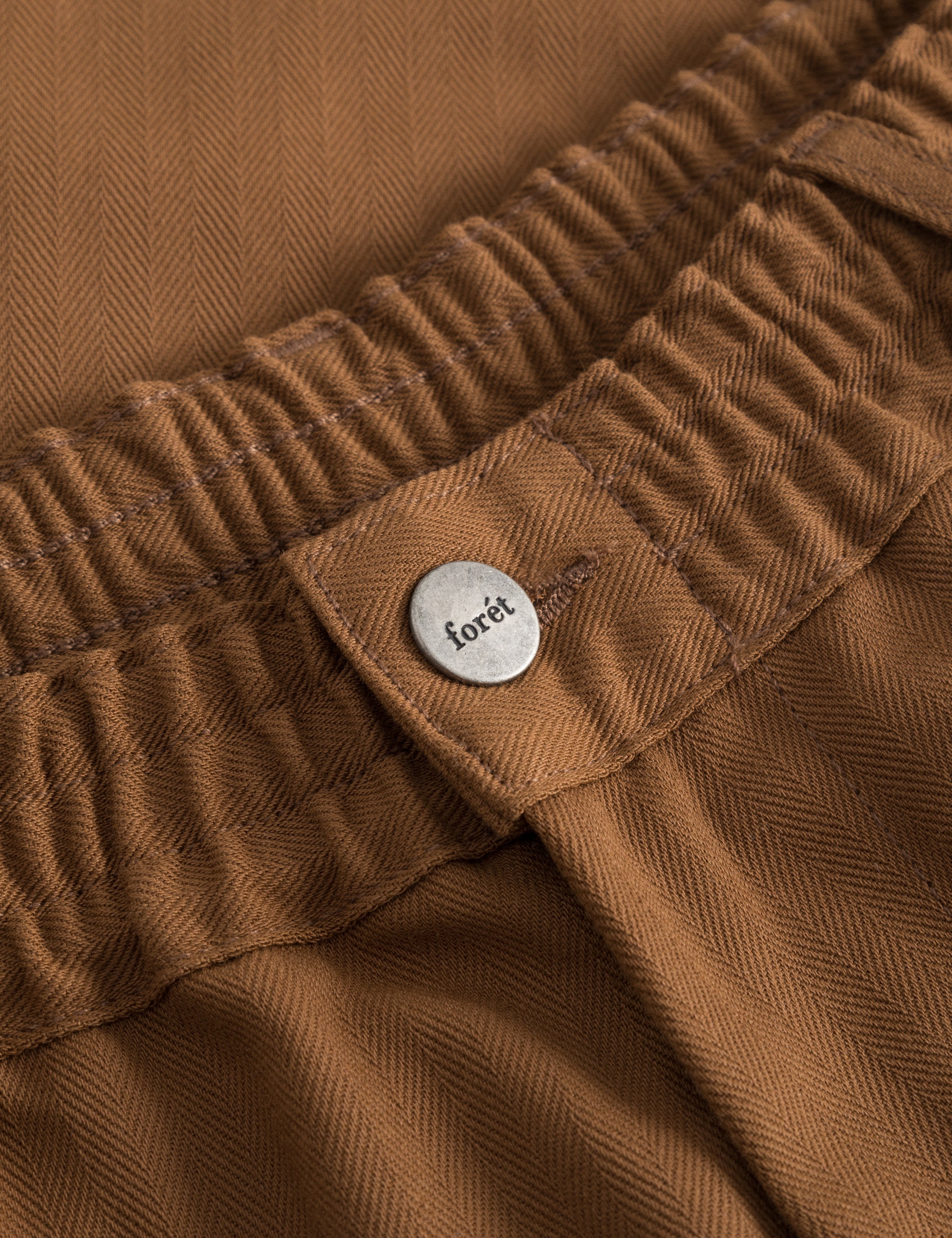 CLAY HERRINGBONE PANTS - RUBBER