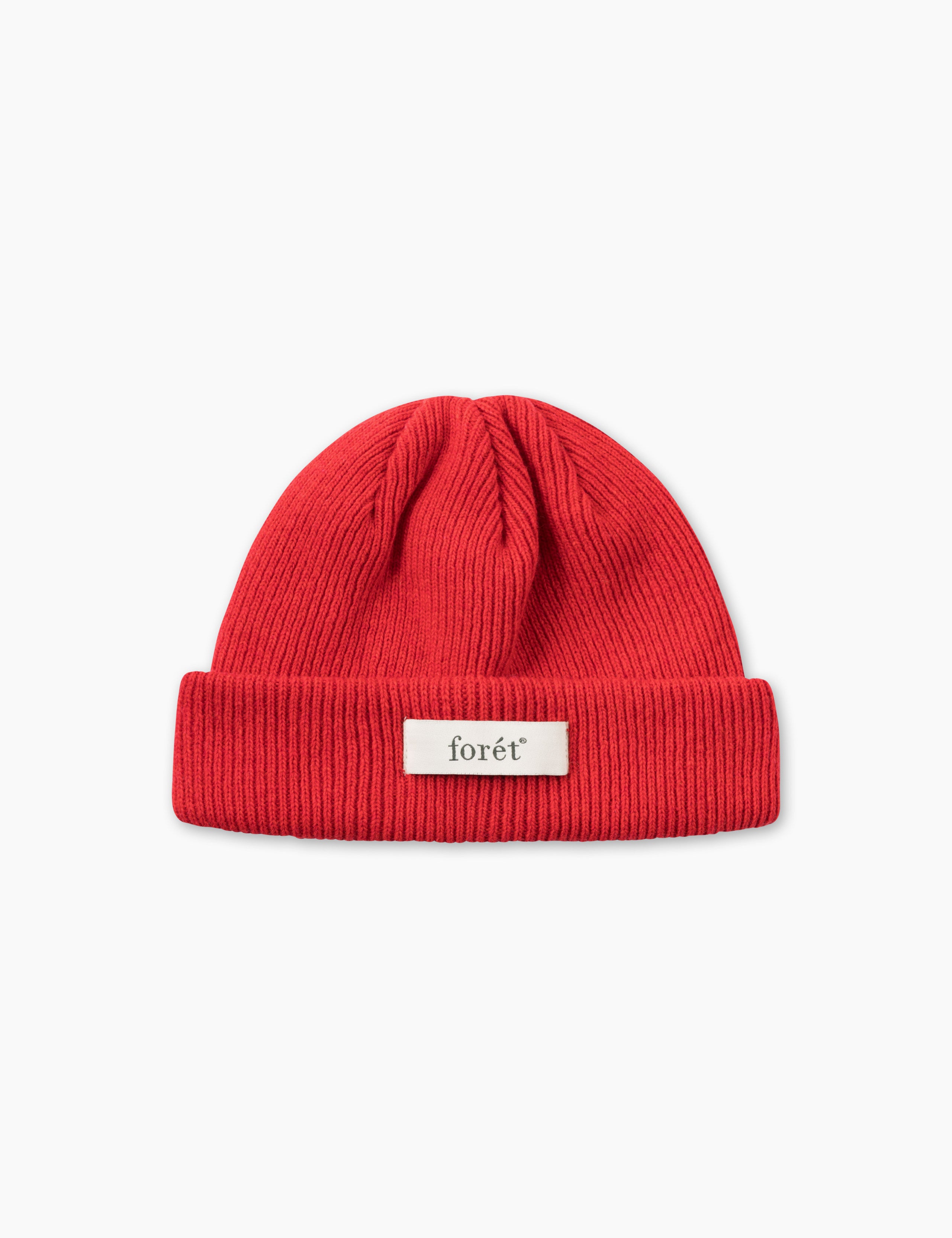 RELAX RIB BEANIE - RED