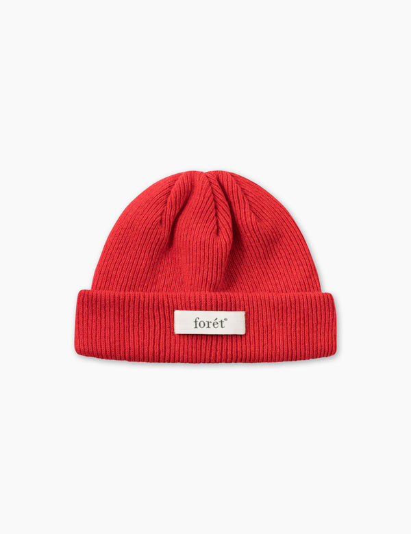 RELAX RIB BEANIE - RED