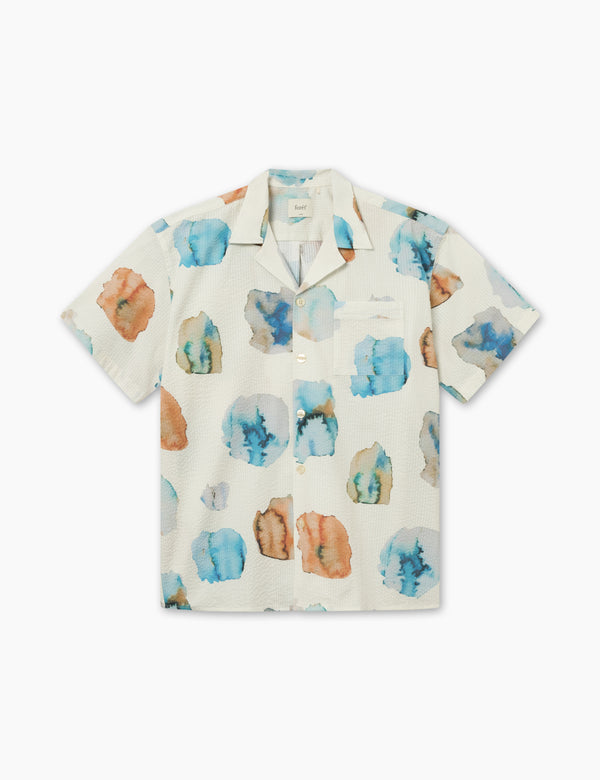 HUSH SS SHIRT - CLOUD PRINTED