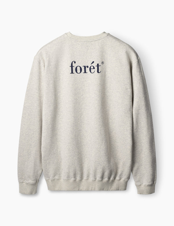STILL SWEATSHIRT - SNOW MELANGE BLUE