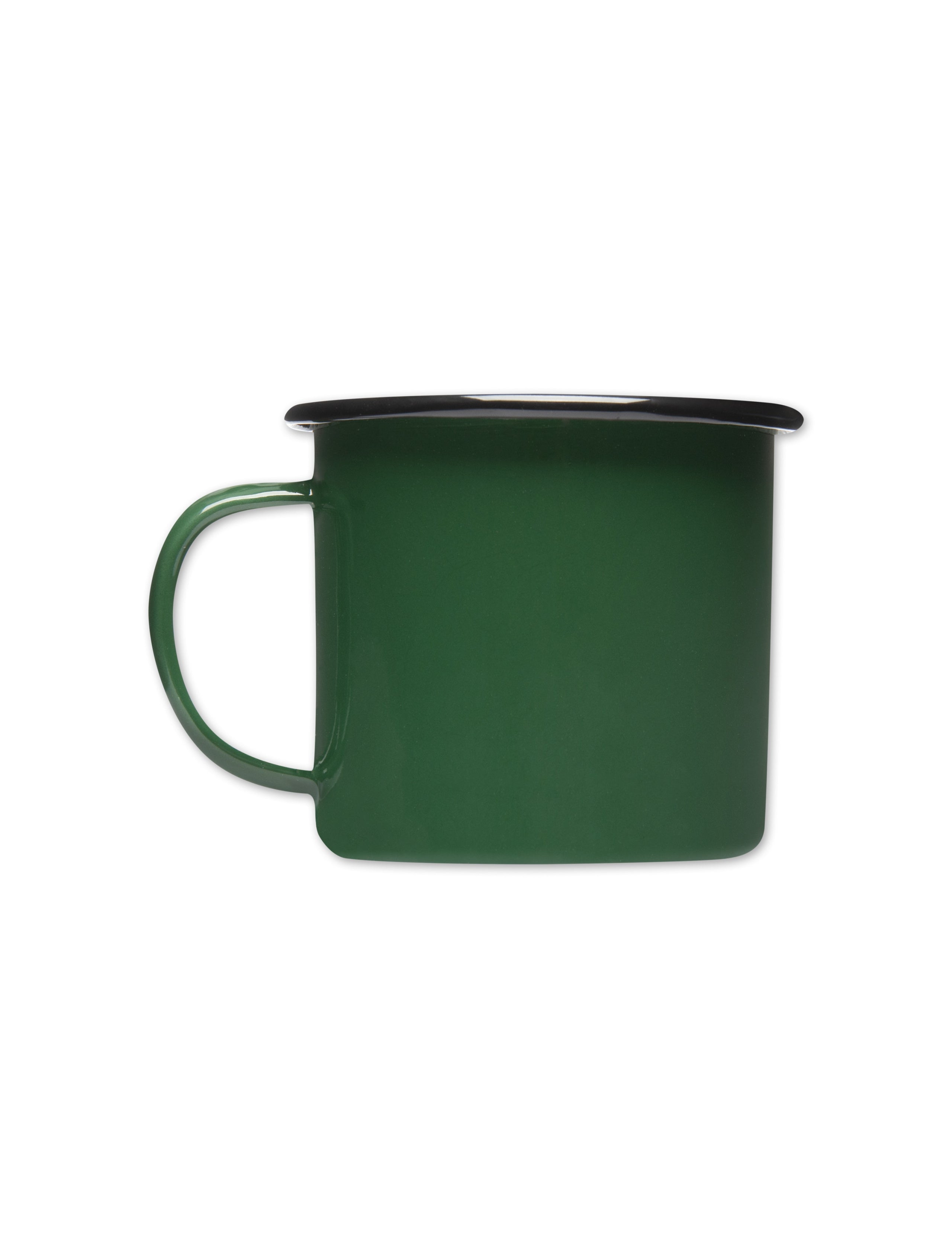 BEAN ENAMEL MUG - DARK GREEN