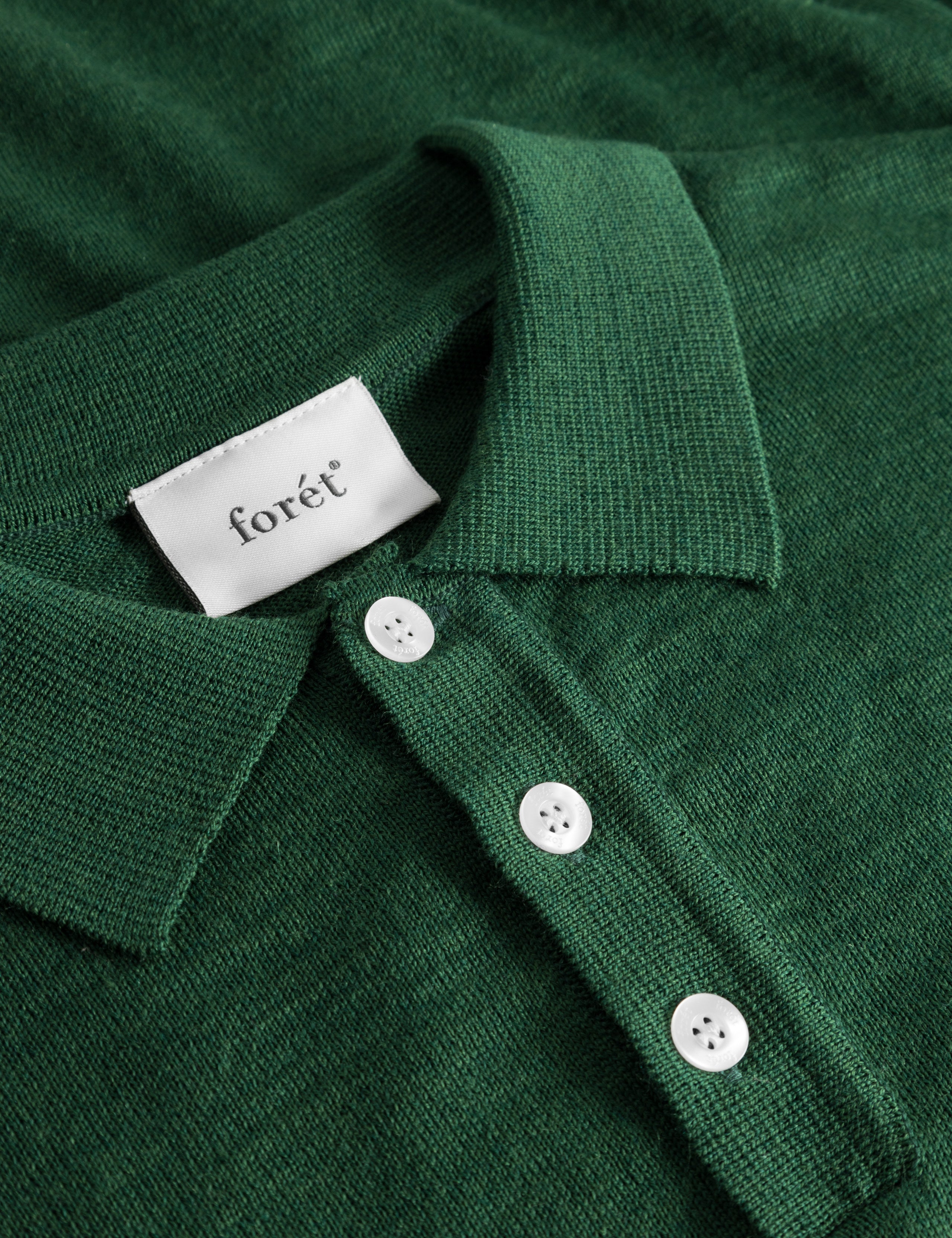 BASE MERINO POLO KNIT - GREEN