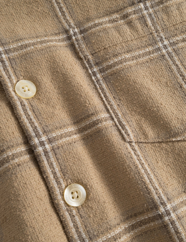 FABLE CHECK SHIRT - KHAKI CHECK