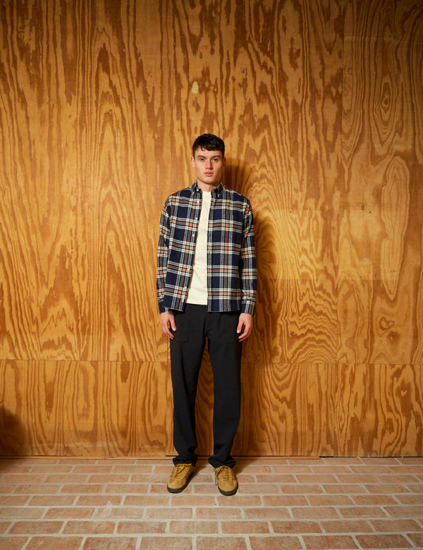 HORNET FLANNEL SHIRT - NAVY