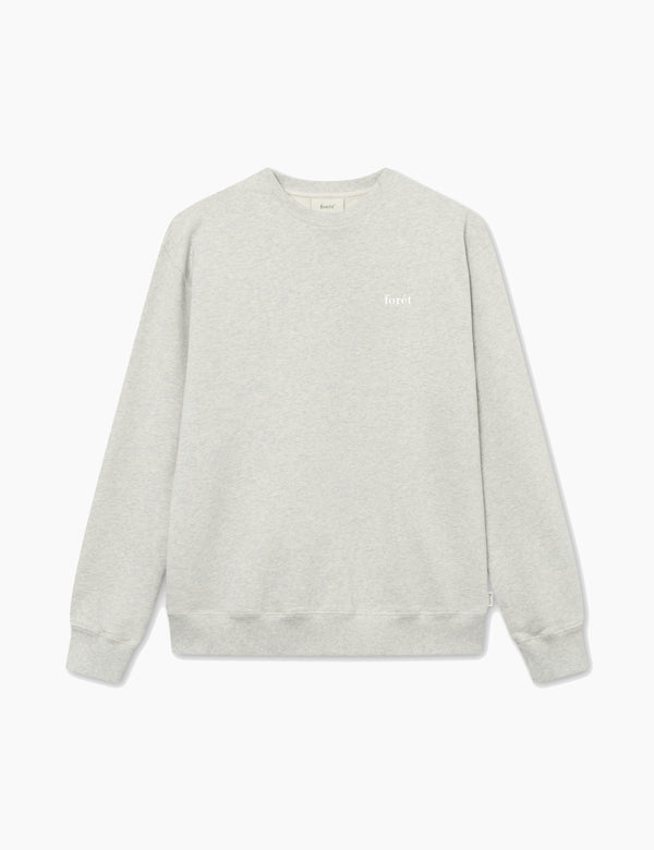 NOON SWEATSHIRT - SNOW MELANGE