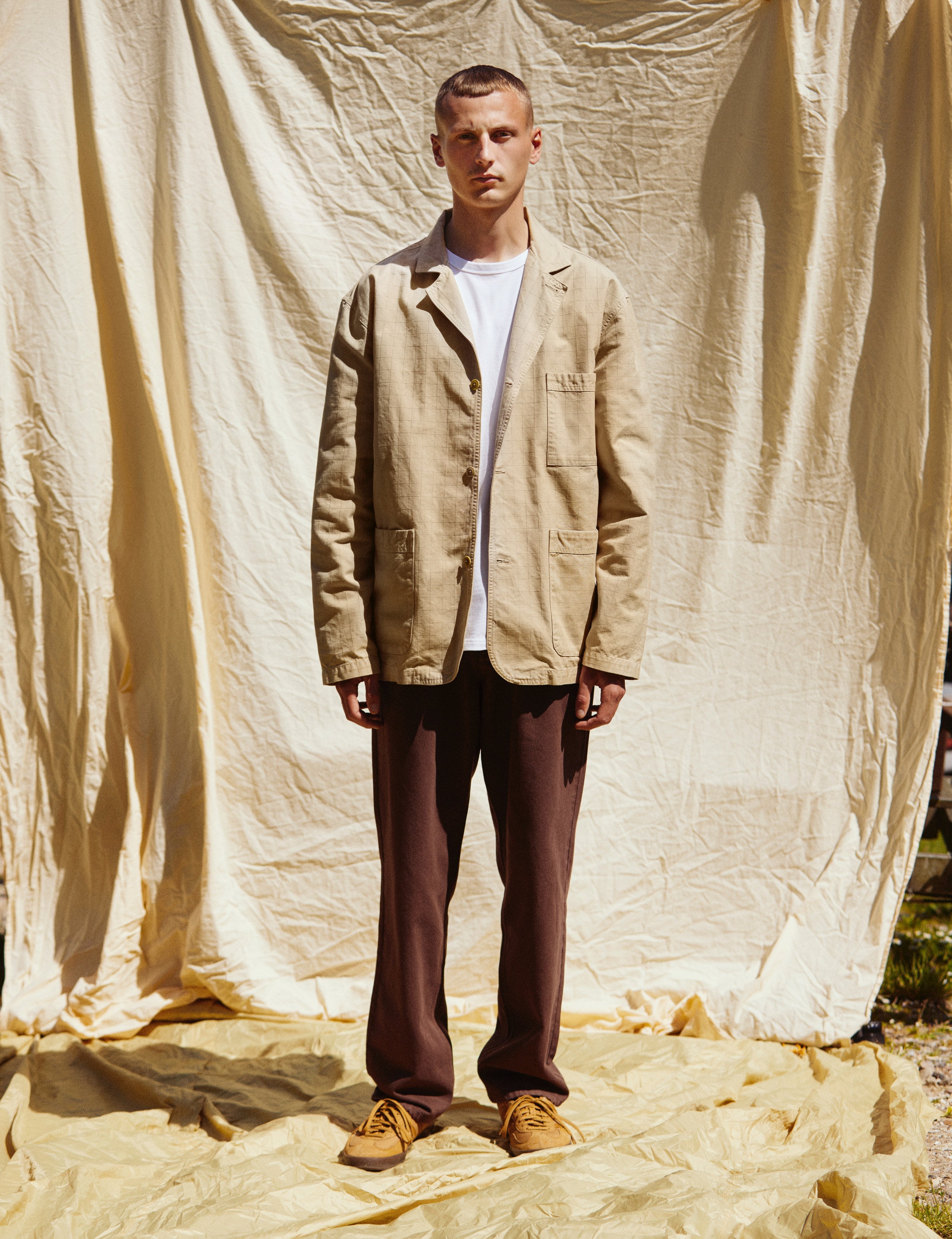 VALLEY UNCONSTRUCTED BLAZER - KHAKI