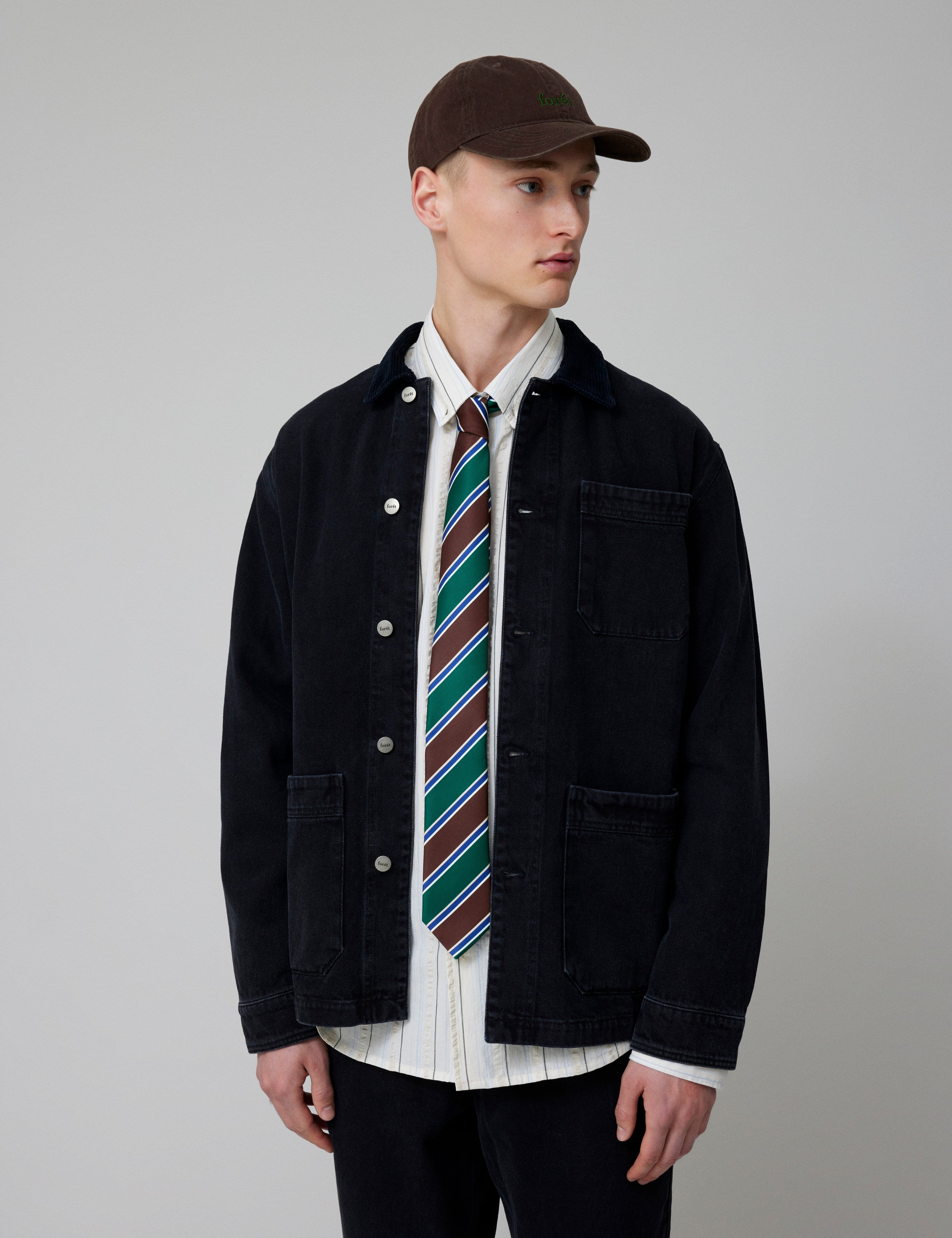 ROWAN OVERSHIRT - WASHED BLACK DENIM