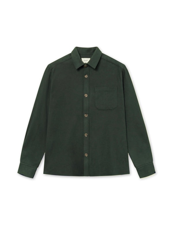 MAP FLANNEL SHIRT - DARK MOSS