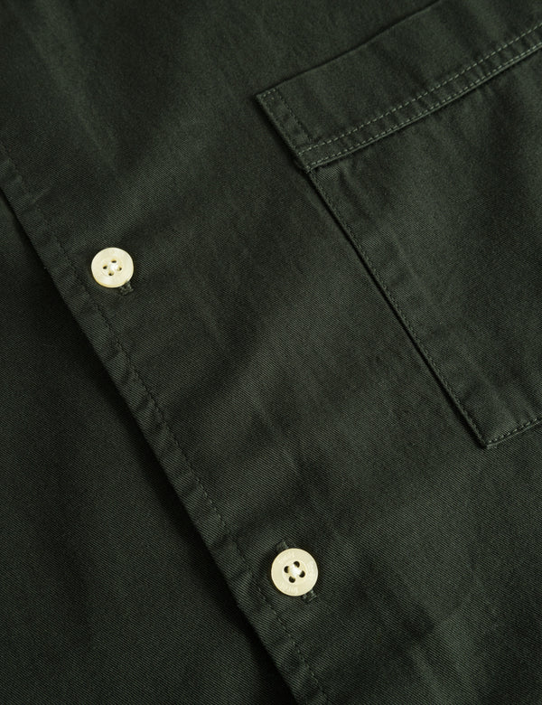 CAMP LIGHT TWILL SHIRT - DARK MOSS