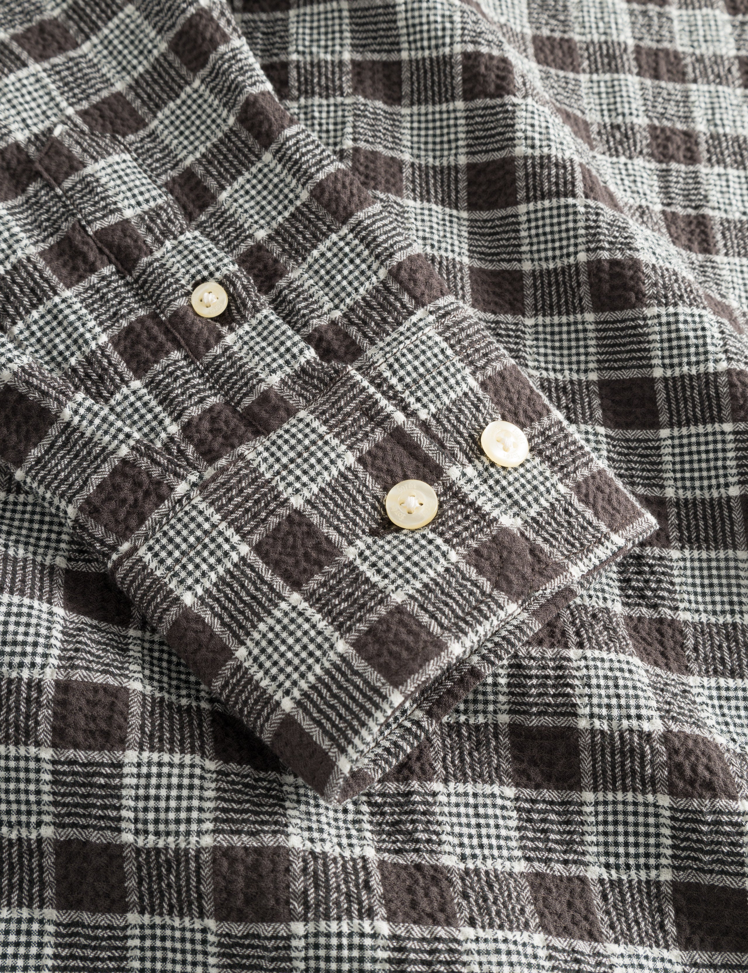 HORNET SEERSUCKER SHIRT - BROWN CHECK