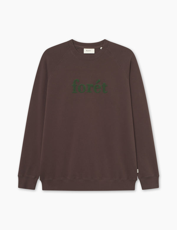 SPRUCE SWEATSHIRT - DARK BROWN/GREEN