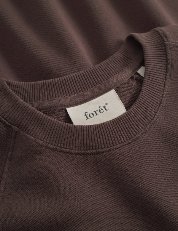 SPRUCE SWEATSHIRT - DARK BROWN/GREEN