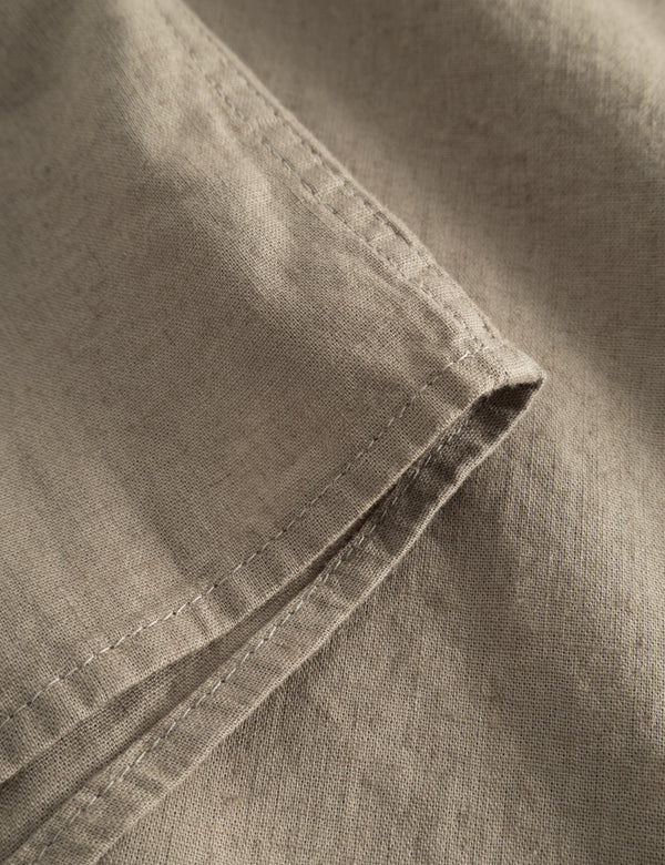 SERENE LINEN SHIRT - TAUPE