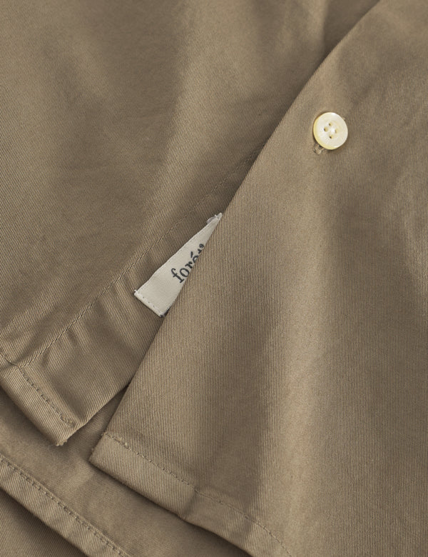 CAMP LIGHT TWILL SHIRT - DUSTY OLIVE