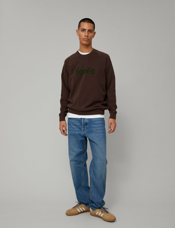 SPRUCE SWEATSHIRT - DARK BROWN/GREEN