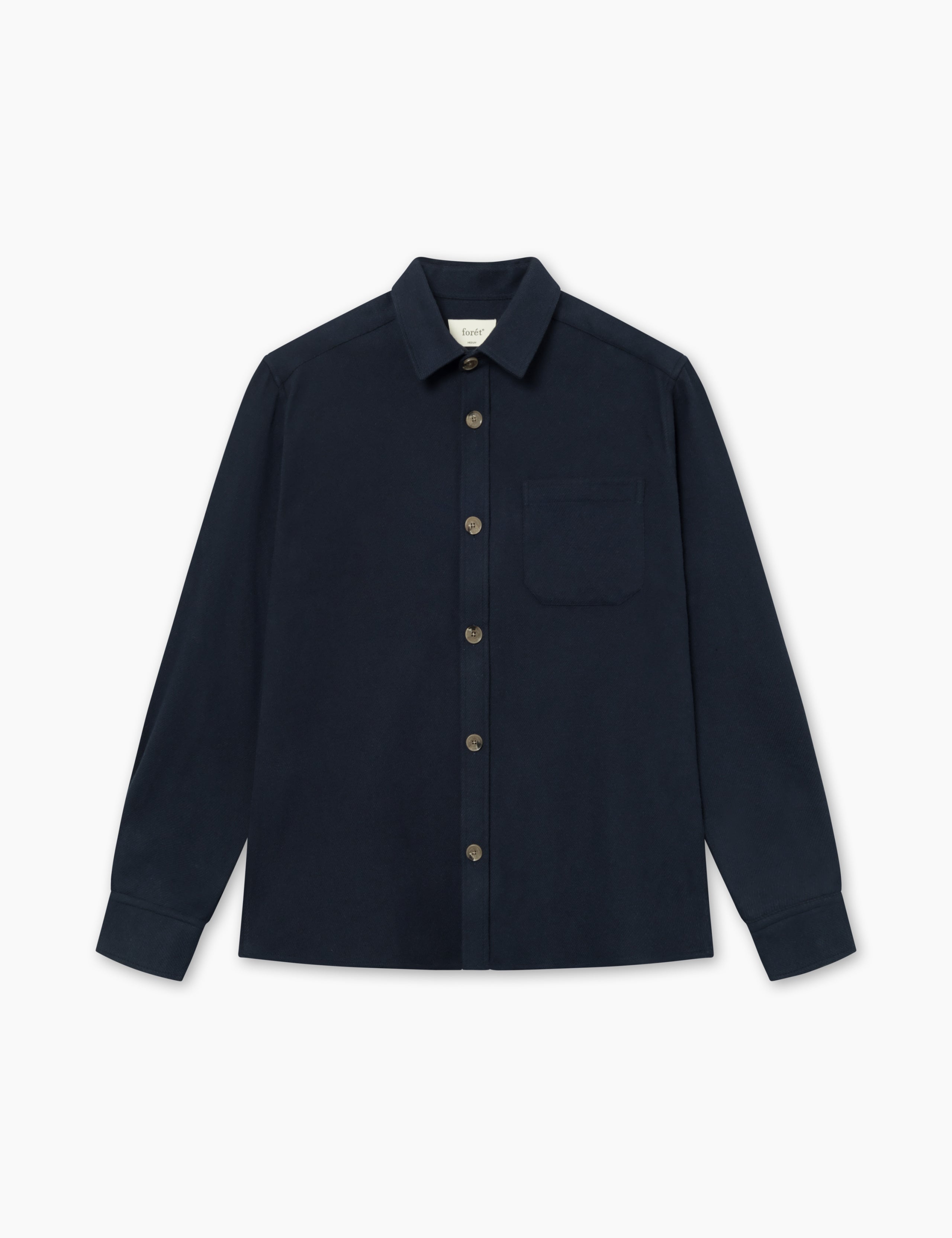 MAP FLANNEL SHIRT - NAVY