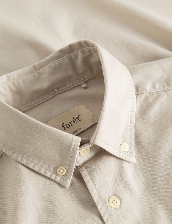 CAMP LIGHT TWILL SHIRT - OAT