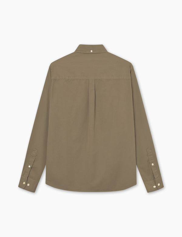 CAMP LIGHT TWILL SHIRT - DUSTY OLIVE