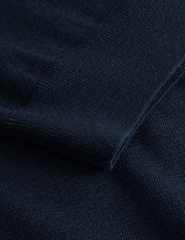 BASE MERINO POLO KNIT - NAVY