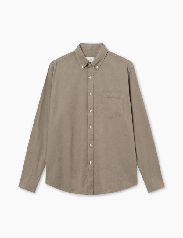 SERENE LINEN SHIRT - TAUPE