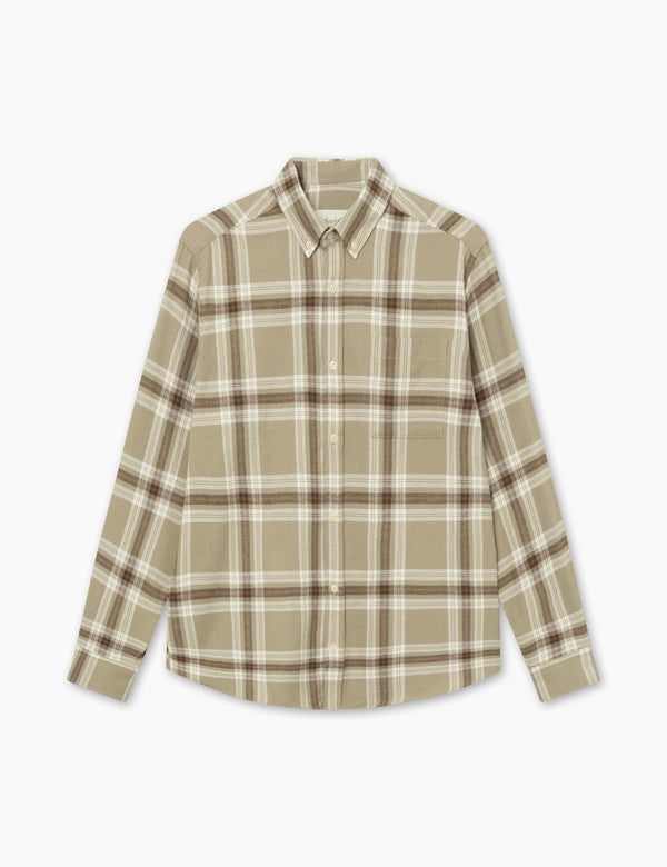 HORNET FLANNEL SHIRT - VINTAGE KHAKI