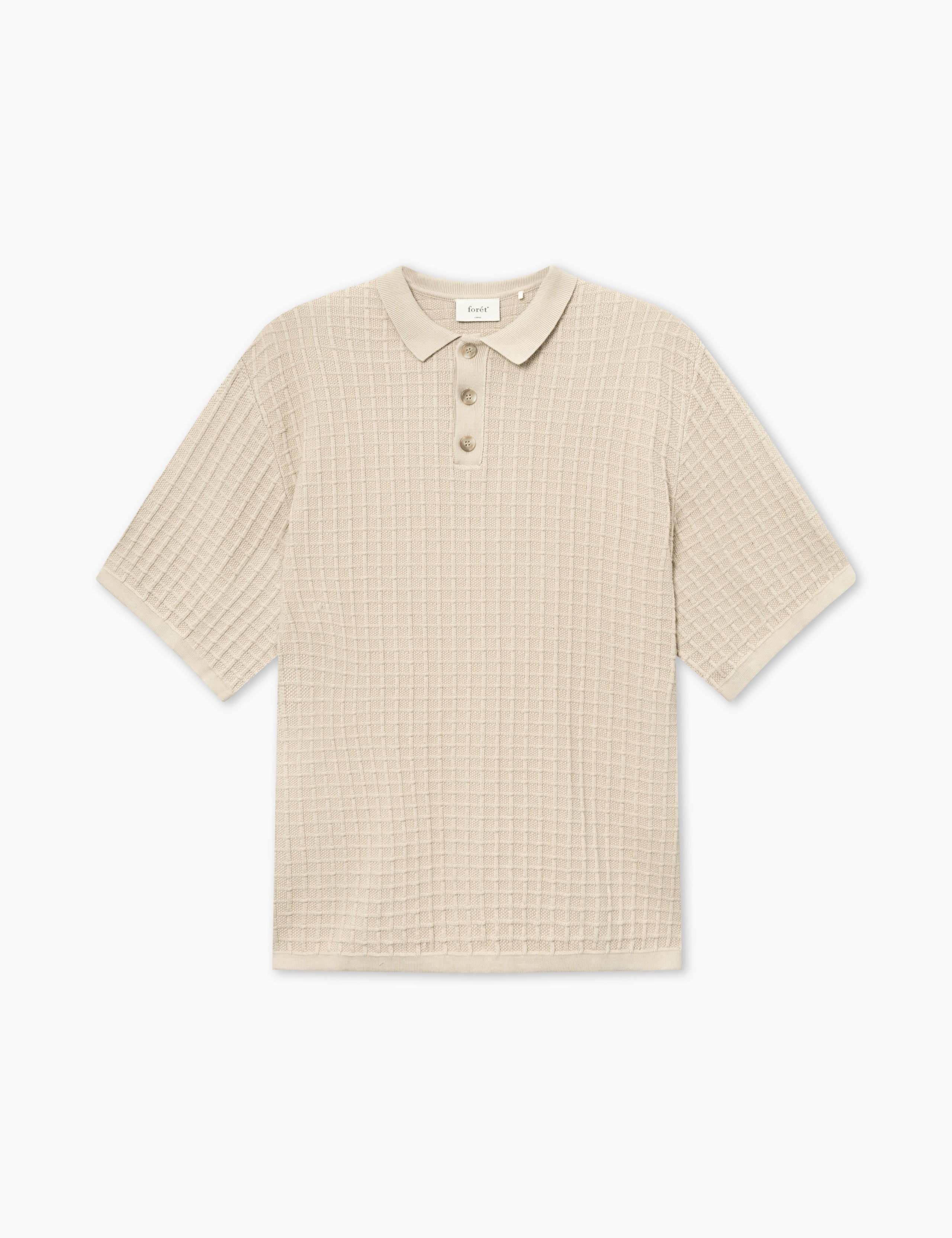 LOCH POLO KNIT - OAT