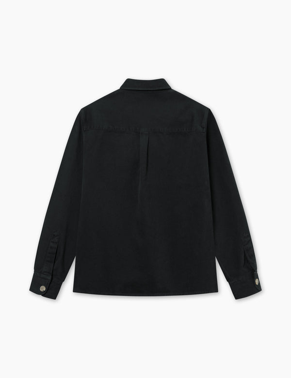 FELLOW TWILL SHIRT - WASHED BLACK