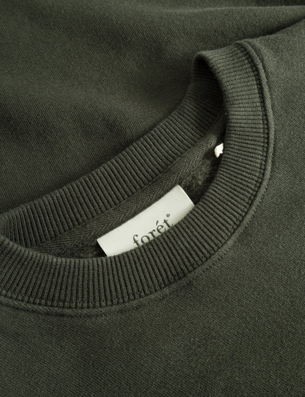 PONDER SWEATSHIRT - DARK MOSS