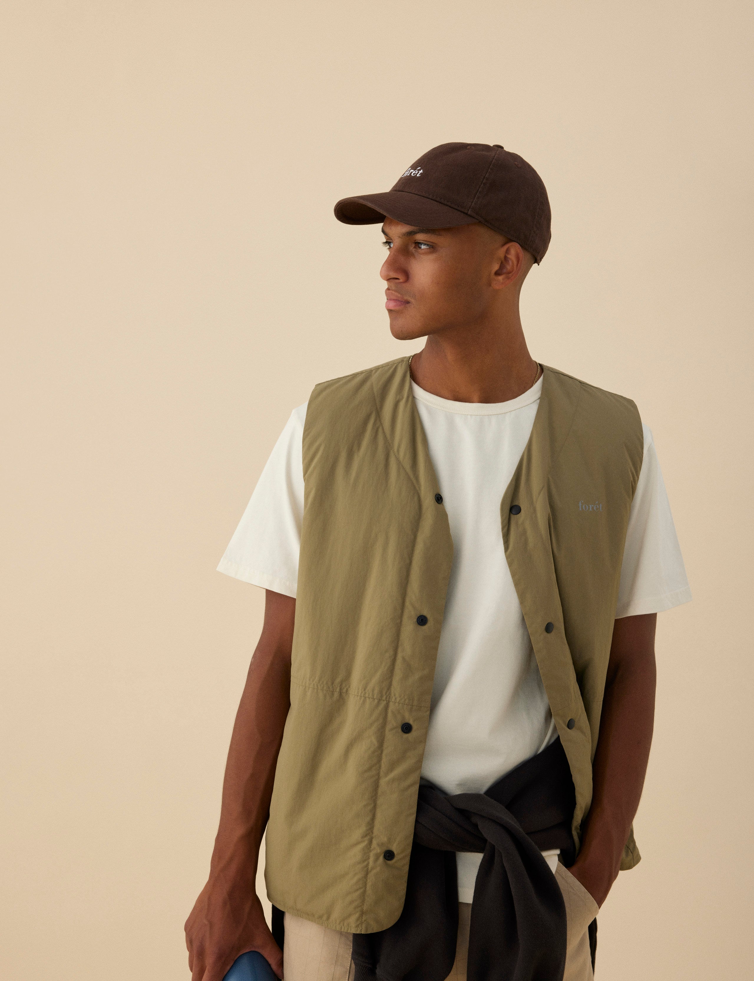 MYST LINER VEST - OLIVE