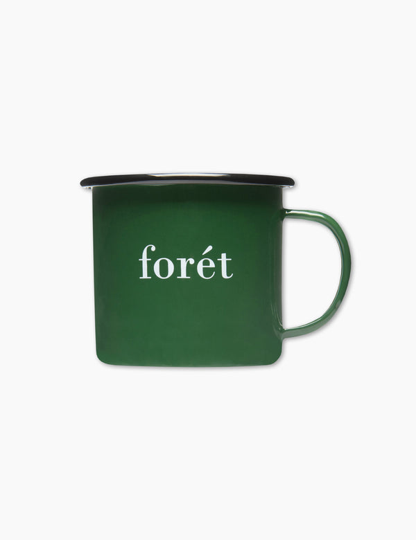 BEAN ENAMEL MUG - DARK GREEN