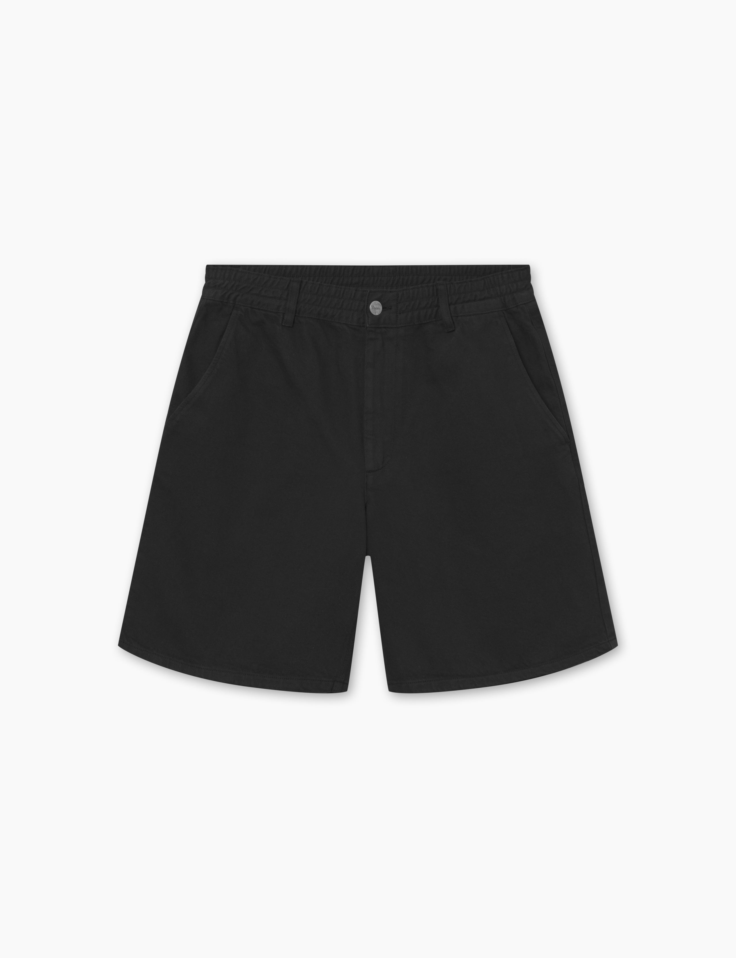 CLAY TWILL SHORTS - BLACK